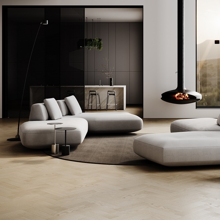 Кварцевый паркет Quartz Parquet Дуб Маскарпоне