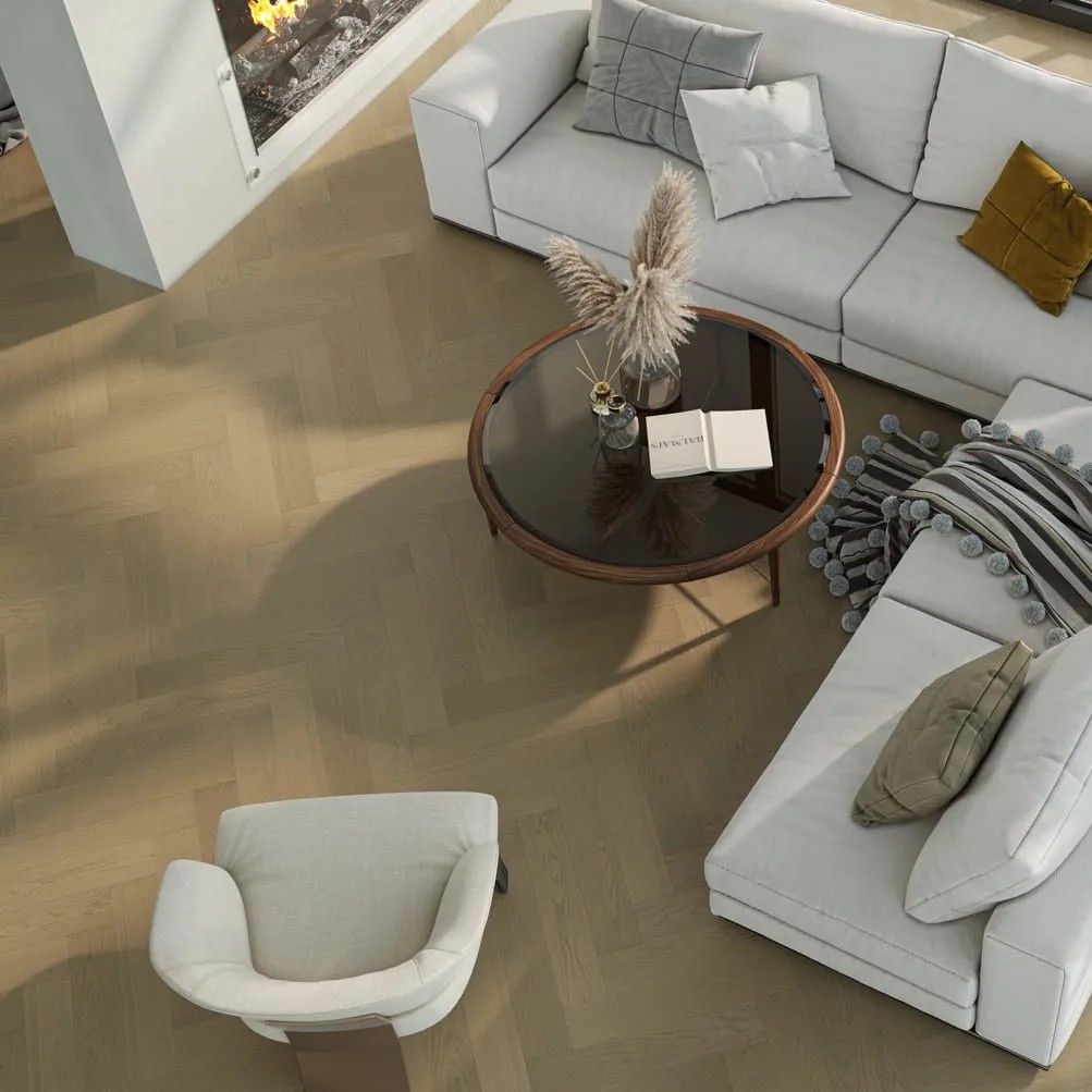 Кварцевый паркет Quartz Parquet Дуб Непокрытый